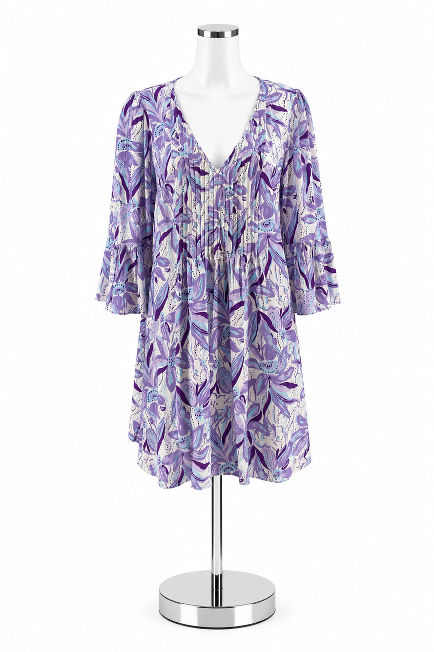 Lilly Pulitzer Kimi Tunic Dress Multi Shellabrate Floral Size 14 NWT